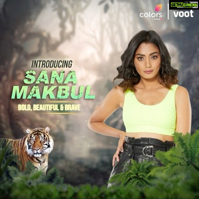 Sana Makbul Instagram - Introducing The Bold , Beautiful & Brave 🚨 #tigress As @colorstv said Not just her looks, but her daring stunts would kill you too! Here’s introducing our gorgeous Khiladi @divasana. Watch Khatron Ke Khiladi Season 11, from 17th July, every Sat-Sun 9:30 PM only on #Colors. #KKK11