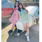 Sana Makbul Instagram - Finding Monica to your Rachel is a blessing. . . P.s - masks were taken of only for pictures. . . #beautifulmoments #reasonstobehappy #kkk11 #khatronkekhiladi #funbetweenshoots #capetown #girlsliketoswing #friends #monicarachel