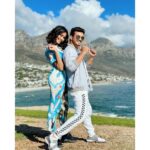 Sana Makbul Instagram - Tere peeche main , mere peeche kaun 🤪🤣 . P.s - mask were out only for the picture. . @arjunbijlani ✨ . . #kkk11 #khatronkekhiladi #capetown #funtimes #shootlife #funbetweenshoot #maskup
