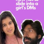Sanjana Sarathy Instagram - How not to slide into a girls DM’s #101 🤣 . . Finally collaborated with this creative child @kishendas . . #reelsinstagram #reels #funnyreels #chill #vibe #dont #instagram #trending #viral #sanjanasarathy #kishendas #reel