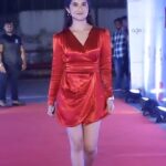 Sanjana Sarathy Instagram - Red on the red carpet. Just truly fortunate that I didn’t trip 🥲. Also special thanks to @twopointzero.in for giving me smooth hairless skin 🥹 . . Thank you @she_india . Wearing : @sameenasofficial . 💄 & Hair : @abhiramisivakumar . 📸 : @shadowsphotographyy . . #sanjanasarathy #reelsinstagram #reelitfeelit #reels #red #positivevibes #positvity