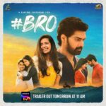 Sanjana Sarathy Instagram - Experience the tale of two siblings, built on a sister's love and warmth for her brother! Watch #BRO Trailer on @sonylivindia, streaming from tomorrow! #BROOnSonyLIV @naveenchandra212 @avikagor @sanjana.sarathy @saironak @actioncutwithkarthik @shekarchandra.music @poetbb @az_dop @nyshadam @ravichandyelamanchi @jjrentertainments @mangomassmediaofficial @mangomusiclabel