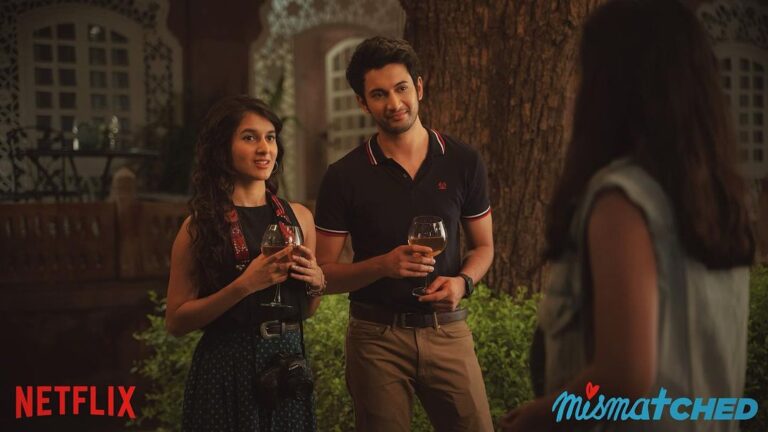 Sanjana Sarathy Instagram - Shekhu is so glad he met you, babe! 🥰😋 Here’s us looking at #MismatchedS02 on @netflix_in trending at #1 🥂🫶🏻