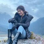 Sanjana Sarathy Instagram - Sikkim diaries ♥️✨ . . Thank youuuu @nareshagastya for patiently clicking my pictures ☺️ . . #sikkimdiaries #sikkim #travel #sanjanasarathy #instagood #instagram 🧿