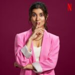 Sanjana Sarathy Instagram - As sunny would say “ shush everything up and go watch mismatched right now @netflix_in . . Glammed up by my fav girl team 💜 . Styled by : @inirahk . Make up : @nidafarooquii . Hair : @hridadeepakmakeupandhair . Photographed by : @aniphotoguy . . #mismatchedonnetflix #sanjanasarathy