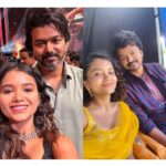 Sanjana Tiwari Instagram - I just want to capture and frame these moments in my memory and my life and cherish it forever! To have had the privilege and honour of sharing screen space with you, Vijay Sir, is one of the greatest achievements I’ll ever have! ❤️ That too, to have debuted in YOUR movie, still feels like a dream! You became more than just a favourite actor to me through this journey- an impeccable person to have known! I’ll carry this respect and love for you indefinitely! 💕 Lastly, hugeeee thanks to @varshacasts for having been the very first and main reason for making this happen! Thank you for believing in me and being suchhha supportive system throughout ❤️ #varisu #thalapathy #thalapathyvijay