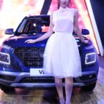 Sapna Pabbi Instagram - The #hyundaivenue was stealing my thunder so I stood in front of it like a 👸🏽 🤷🏻‍♀️- thank you @hyundaiindia @exhibitmagazine 🧞‍♀️💖