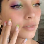 Sapna Pabbi Instagram – Hi! Wanted to show you my 💅🏼 by @glorysalon + some #rainbowdash by @sasha_soul_art 🍭✨