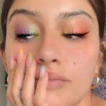 Sapna Pabbi Instagram – Hi! Wanted to show you my 💅🏼 by @glorysalon + some #rainbowdash by @sasha_soul_art 🍭✨