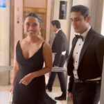 Sayani Gupta Instagram - Damini Jeh’s night out! This boy is 🤍 My longest co-actor & partner in beautiful collaborations! @_prat always so dapper! Also we have matching 💅 Where are we going but?! 🤔