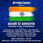 Sayani Gupta Instagram – A tiny part of a kick ass line up!
Will be on stage after ages!
Come swing by
@prithvitheatre at 7:30 pm
Entry Free for All