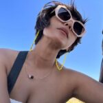 Sayani Gupta Instagram – Hair game at the back of a buggy Santorini, Greece