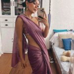 Sayani Gupta Instagram - Been an admirer of @chandrakantofficial creations! He designed costumes for #ps1 & #ps2 Creates magical costumes for Bhansali. He designed this saree for me & created this in a day! Thank you CK! 🤍 Also @shareendeosthale @bhuvanarora27 😘 I styled it with forever favourite @amrapalijewels 🌸