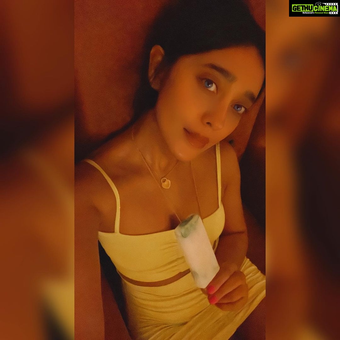 Sayani Gupta Instagram - Just playing dress up at home with a lick lolli 💛❤️💚💙
