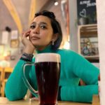 Sayani Gupta Instagram – Not a beer person 
But when in Prague.. 
Beer away!
With my 🍒@paramitagh 
@sennistic thanks for the Recco! Fat Cat Brewery & Pub