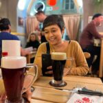 Sayani Gupta Instagram – Not a beer person 
But when in Prague.. 
Beer away!
With my 🍒@paramitagh 
@sennistic thanks for the Recco! Fat Cat Brewery & Pub