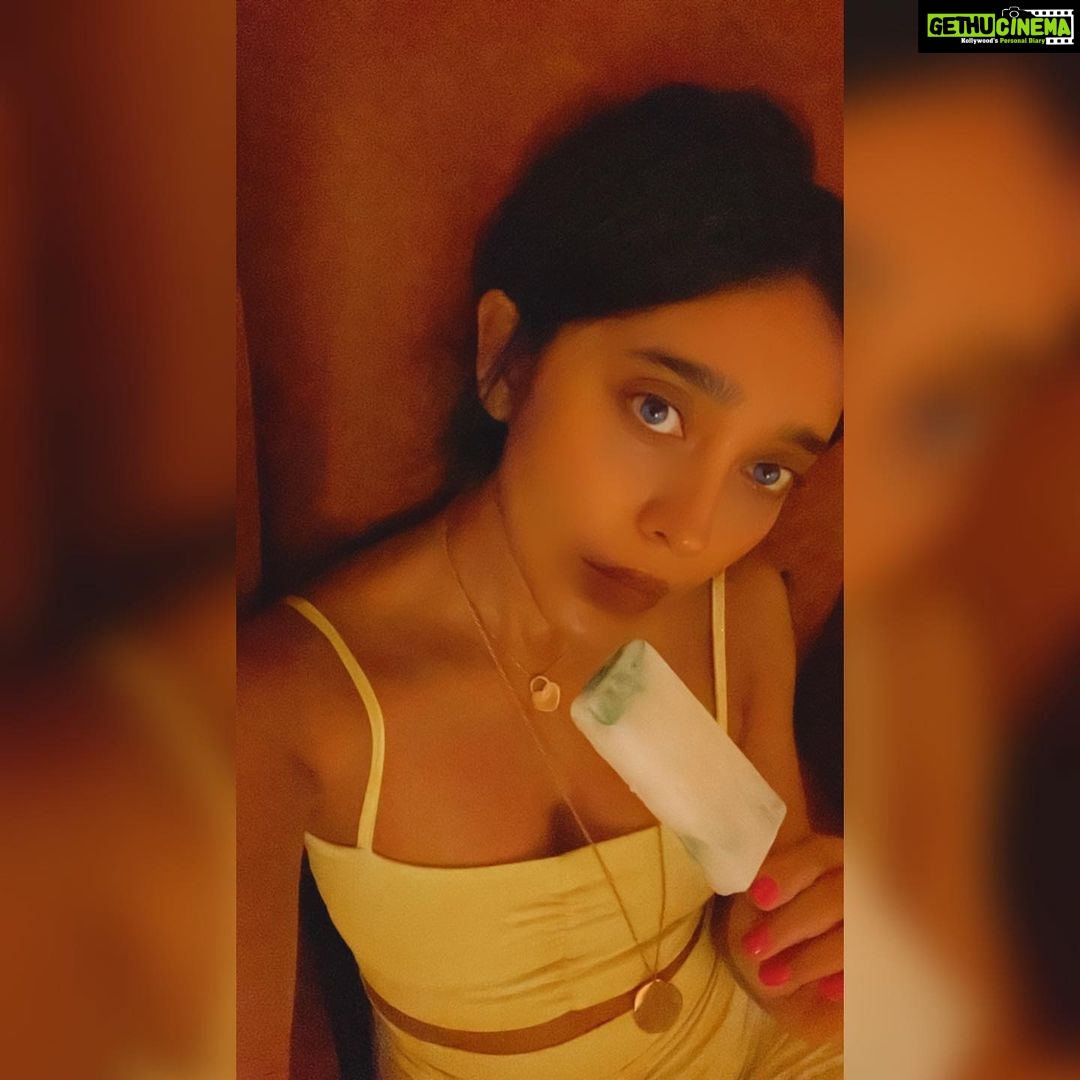 Sayani Gupta Instagram - Just playing dress up at home with a lick lolli 💛❤️💚💙