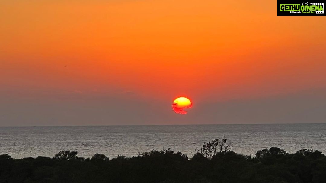 Sayani Gupta Instagram - Had to post today’s sunset. It perhaps was one of the most beautiful sunsets I have ever witnessed. It was a glorious sunny day in Bombay and the Sun melted into the ocean with birds and aeroplanes passing the frame nonchalantly. Truly grateful for this. Today. Everyday. All the inspiration we need is actually around us. Three people I love very much.. it’s their birthday today and tomorrow.. @shujaatsaudagar @kalkikanmani @vasanthigupta Sent out prayers for you🦋 Some days the universe takes a step towards you and let’s you know It’s listening. 🌊🌻