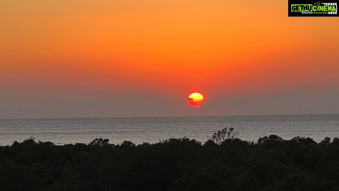 Sayani Gupta Instagram - Had to post today’s sunset. It perhaps was one of the most beautiful sunsets I have ever witnessed. It was a glorious sunny day in Bombay and the Sun melted into the ocean with birds and aeroplanes passing the frame nonchalantly. Truly grateful for this. Today. Everyday. All the inspiration we need is actually around us. Three people I love very much.. it’s their birthday today and tomorrow.. @shujaatsaudagar @kalkikanmani @vasanthigupta Sent out prayers for you🦋 Some days the universe takes a step towards you and let’s you know It’s listening. 🌊🌻