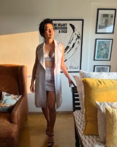 Sayani Gupta Instagram - 🤍 Wet hair Brown lips And some Sun @shreejarajgopal @_otherlabel @eridani.in