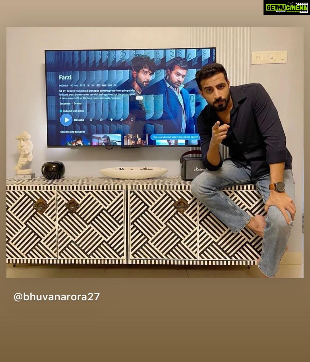 Sayani Gupta Instagram - If you have seen #Farzi you can’t forget this guy! Right? Bhuvan and I met on our first day of the FTII selection workshop.. in 2008. Once you saw Bhuvan, you couldn’t forget him.. so we became friendly. Mostly making fun of each other during the meagre breaks between 50 rounds of acting exercises each day, all day, for 4 days. We both got through. We became friends. Still making fun of each other. He was one of the best in CLOWNING class. Had a natural goofy funny bone in him. I remember a workshop in acting class, with both of us.. in bed, in the scene.. as the class of 20 along with the teacher watched the scene play out.. Bhuvan (with his ingenious choices) thought it would be completely ok, without anyone noticing, to take glycerine in his eyes to cry in the middle of the scene. I, along with everyone in the room couldn’t believe what just happened. We laughed for months. That’s the beauty of acting school that you can do shit & you laugh & learn from it. Bhuvan for one remembers everyone’s exercises with the minutest details. We all.. learnt, laughed, cried, fought, had magical experiences, heartbreaks all together.. like you do in acting/film/art schools. But you also create a bond that surpasses time. Cause during this time, we also realised our love for the craft and the hunger to touch a few moments of Truth through the work we hope to do. I have been waiting for Farzi.. for him. And I expected him to do a good job. But last night when I saw the whole show, I came out engulfed by Firoz. He was so wholesome, and for me the Soul of the show. I thought Bhuvan ate the opportunity thrown at him, he grabbed it, worked bloody hard and came out there and knocked it out of the park! I am ecstatic for him cause this would open numerous doors for him🤞.. but also.. that hunger that binds us all in a way.. is simmering up and he is raring to go! That’s the journey I am proud of.. for him.. for us. And honestly there’s no greater joy than seeing your own people smash it! When one of us wins, we all win. So here’s to all actors who have come before us, paved the way, made it a little easier.. and those who will come after us! ❤️💪🦋🍀 @bhuvanarora27 💫