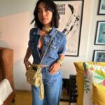 Sayani Gupta Instagram - 👖all the way! @shreejarajgopal @eshwarlog @paloshell @dhwanii.jain Outfit @freakinsindia Jewellery @shopeurumme Bag @bijitcrochet