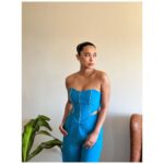 Sayani Gupta Instagram - Cool as ever @sayanigupta Wearing @_otherlabel Glam @eshwarlog Hair @paloshell Style assistant @dhwanii.jain . . . #sayanigupta #style #ootd #celebstyle #fashion #lookoftheday #new #blue #corset #styleinspo #love