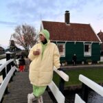 Sayani Gupta Instagram - The prettiest village in the world.. they said. Well, it was even more perfect. #giethoorn is just 💚🐑🐏 #zaanseschans 🦢💛 Giethoorn Village Netherlands