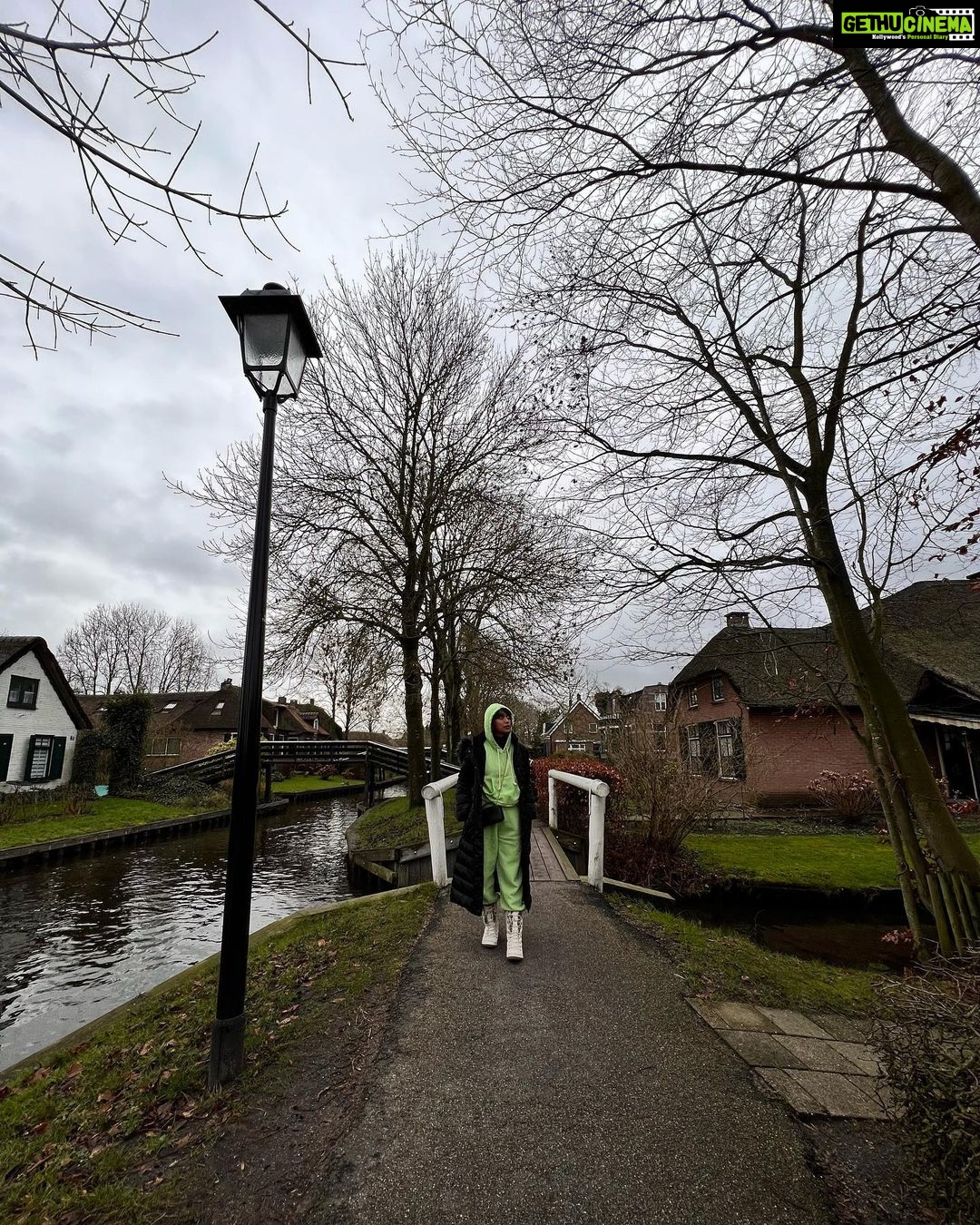 Sayani Gupta Instagram - The prettiest village in the world.. they said. Well, it was even more perfect. #giethoorn is just ððð #zaanseschans ðĶĒð Giethoorn Village Netherlands