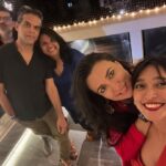 Sayani Gupta Instagram - It feels a lot like Christmas 💋 Hazy Blurry Love Best party hosted by @shwvenkat @polyvynil With people I love.. many not in photos @minimathur @smritikiran @atulmongia @motwayne @atulmongia @bejoynambiar
