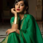 Sayani Gupta Instagram - A Green Wedding 💚 Self Styled and made up with air dried hair 😅 In @payalkhandwala lehanga & jewellery Thank you @elevate_promotions @dhwanii.jain @shreejarajgopal for all the help! 📸 @deepak_guptap_photography