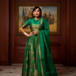 Sayani Gupta Instagram - A Green Wedding 💚 Self Styled and made up with air dried hair 😅 In @payalkhandwala lehanga & jewellery Thank you @elevate_promotions @dhwanii.jain @shreejarajgopal for all the help! 📸 @deepak_guptap_photography