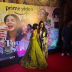 Sayani Gupta Instagram - Last night’s moods! @4moreshotspls premier/launch night! 21.10.22 Part 1 With the partners in shots! @maanvigagroo @banij @iamkirtikulhari @_prat @joyeetacruises