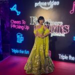 Sayani Gupta Instagram - Last night’s moods! @4moreshotspls premier/launch night! 21.10.22 Part 1 With the partners in shots! @maanvigagroo @banij @iamkirtikulhari @_prat @joyeetacruises
