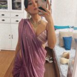 Sayani Gupta Instagram - Been an admirer of @chandrakantofficial creations! He designed costumes for #ps1 & #ps2 Creates magical costumes for Bhansali. He designed this saree for me & created this in a day! Thank you CK! 🤍 Also @shareendeosthale @bhuvanarora27 😘 I styled it with forever favourite @amrapalijewels 🌸