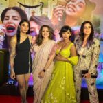Sayani Gupta Instagram - Last night’s moods! @4moreshotspls premier/launch night! 21.10.22 Part 1 With the partners in shots! @maanvigagroo @banij @iamkirtikulhari @_prat @joyeetacruises