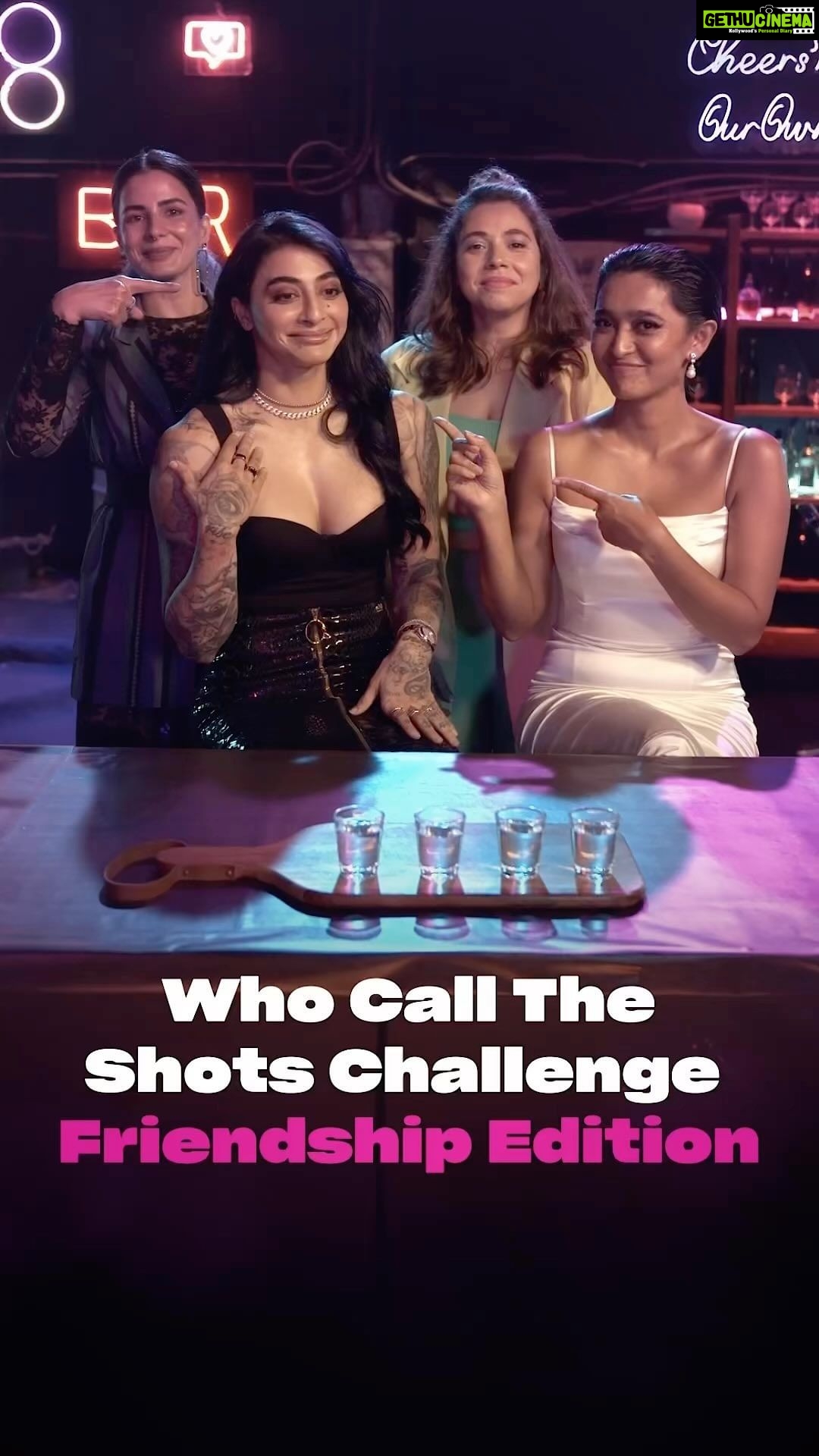 Sayani Gupta Instagram - More shots = More fun! 🥳🥃 Tag your girl gang in the comments! @iamkirtikulhari @maanvigagroo @banij #FourMoreShotsPlease S3, new season on Oct 21! @pritishnandy2018 @rangitapritishnandy @ishitapritishnandy @pritishnandycommunications @primevideoin @4moreshotspls