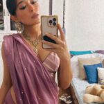 Sayani Gupta Instagram - Been an admirer of @chandrakantofficial creations! He designed costumes for #ps1 & #ps2 Creates magical costumes for Bhansali. He designed this saree for me & created this in a day! Thank you CK! 🤍 Also @shareendeosthale @bhuvanarora27 😘 I styled it with forever favourite @amrapalijewels 🌸