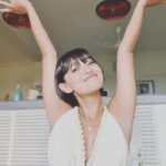 Sayani Gupta Instagram - @4moreshotspls Promotions Day Zoom Loved what @sitalmakeup did with the face! Keeping it bare with a fun eye! @paloshell added to the ease. I wore my Greek Dress and fishy necklace! And the light through the most parts of the interviews was insane! Had no photographer. But by the time I took these light was gone. It had only been 7 hours of talking!