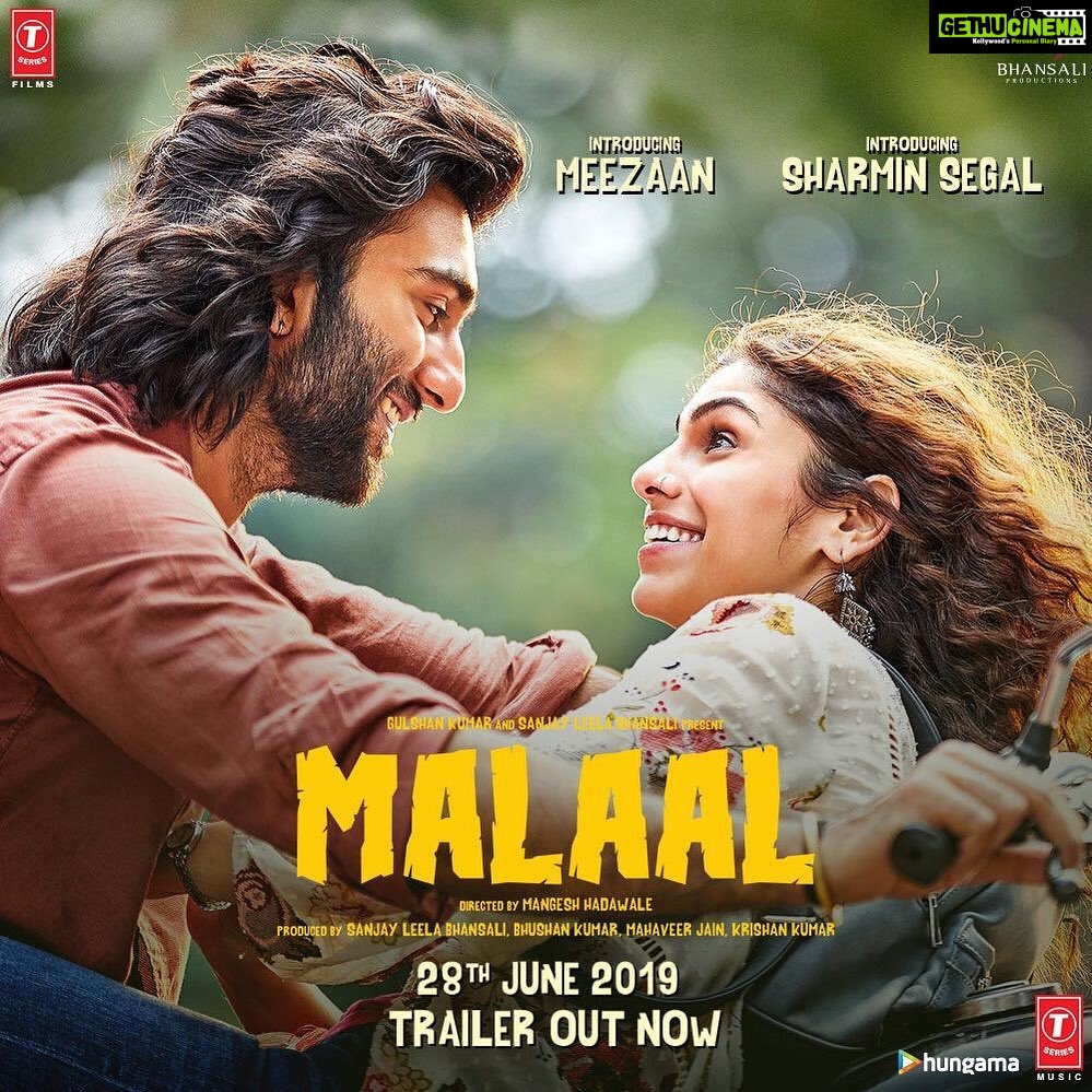 Sharmin Segal Instagram - The new shade in the color of love! Welcome to our world, #MalaalTrailer: Link in bio @meezaanj @bhansaliproductions #SLB @Tseries.official @mangeshhadawale