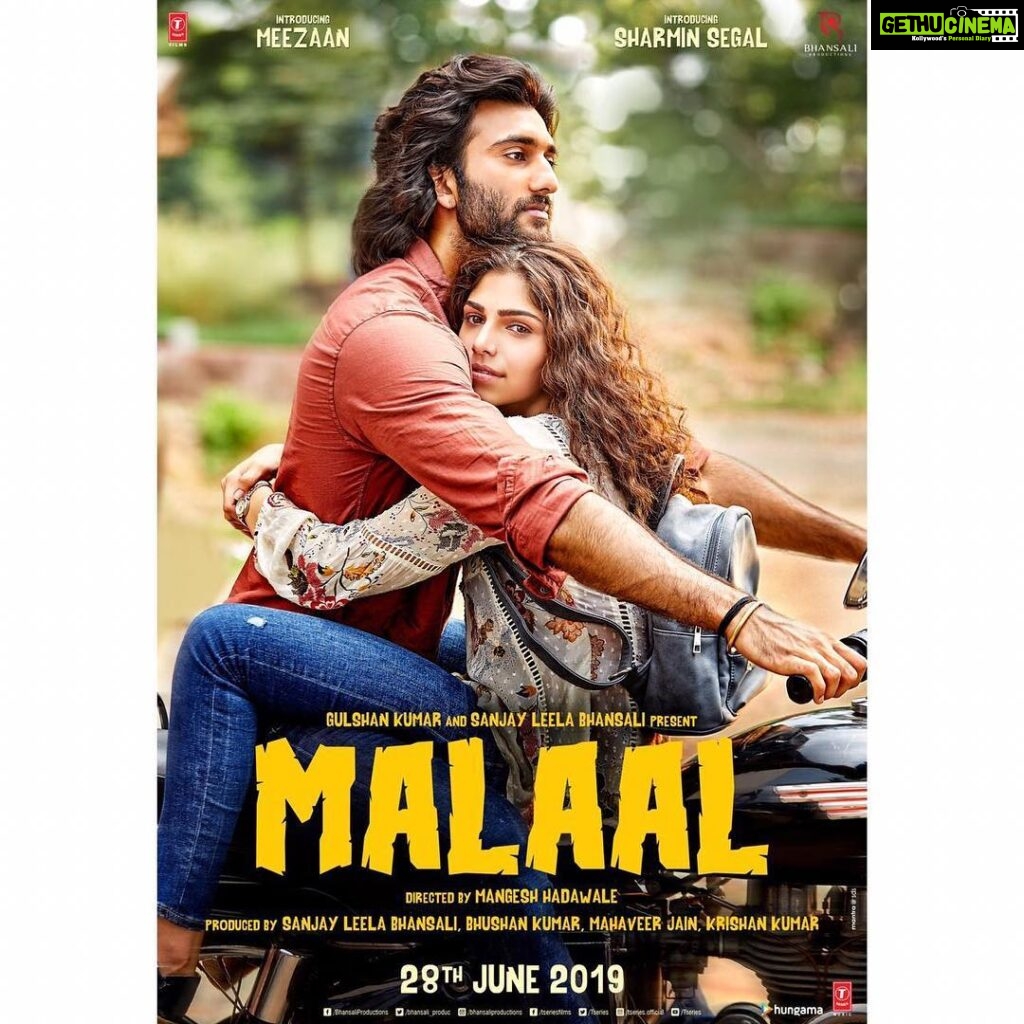 Sharmin Segal Instagram - Hold on to love and join our ride with #MalaalTrailer, out at 1:30pm♥️ @MeezaanJ @bhansaliproductions #SLB @tseries.official