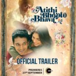 Sharmin Segal Instagram - Trailer out now!!! Go watch! Aashiq mar sakta hai but love ka bhoot stays alive forever! #AtithiBhootoBhava releasing on 23rd September only on #ZEE5 @apnabhidu @pratikgandhiofficial @sharminsegal @penmovies @hardikgajjarfilms @thebackbencherpict @the_hardik_gajjar @jayantilalgadaofficial @iamdivinaathackur @prabhjyotsinghh @simran.sharma30 @ink_for_words @sheru_daddy @madhuvannier @prasad.sashte @iparthgajjar @poonam.shroff @zee5global #JackieShroff #PratikGandhi #SharminSegal