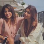 Sharmin Segal Instagram - The reason this picture is so relevant to our relationship is because I don't think I have consumed as much fish in my life as we have consumed yellow tail in the 10 months that we spent together 🍱🍣. Happy Birthday Papa John's 🍕Love you Janu 🦄 #postmates4lyfe 🌈#abigail Nobu Malibu