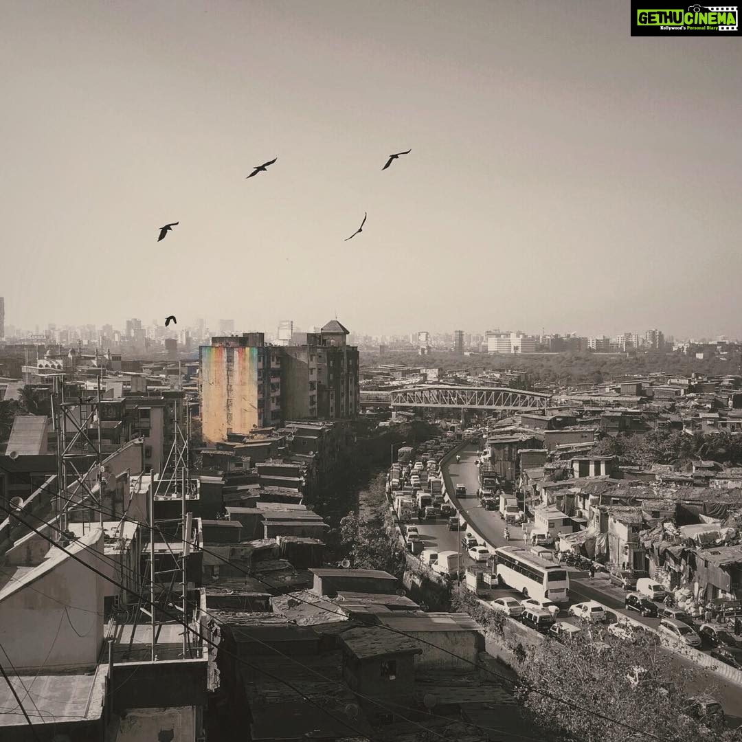 Sharmin Segal Instagram - And when it rains on your parade, look up rather than down. Without the rain, there would be no rainbow 🌈 Dharavi, Maharashtra, India