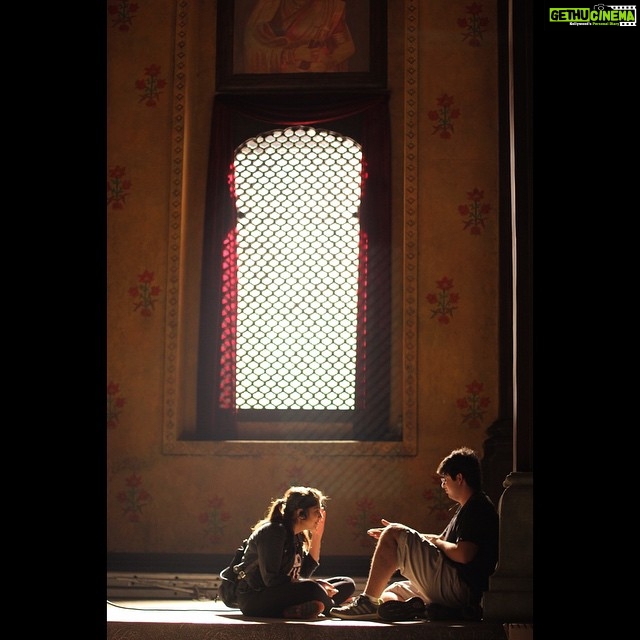 Sharmin Segal Instagram - Bonding sessions on set with @kushchhabria miss you sooo much :( #BajiraoMastani Film City