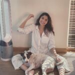 Sharmin Segal Instagram - Swipe for more pictures of me and cinnamon 🐶 beating the heat (and his dog hair which is everywhere!) with the Dyson Pure Cool Air Purifier #dysonindia #properpurification #doghair