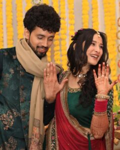 Sheen Dass Instagram - Married the one who laughed at my choices 😉😂❤️❤️
#newbeginnings 🥂
.
.
.
👉🏻Outfit @zeel_ritu_agarwal 
👉🏻Jewellery @viraasi_official 💍