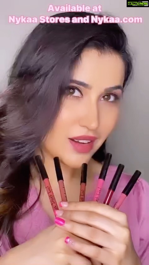Sheena Bajaj Instagram - Loving the new generation super cool (lips don’t lie lip liners )from @nykaabeauty #nudeforeverymood #nykaacosmetics#nykaabeauty