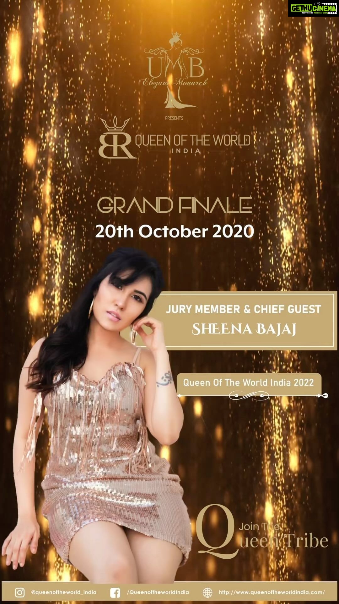 Sheena Bajaj Instagram - Welcoming on board the gorgeous and stunning @imsheenabajaj as our Esteemed Jury member and Chief Guest for our Finaleš Letās go Queen Tribeš #queentribe #beautypageant #beautypageantcontestant #beautypageantsindia #indianpageantry @pageantomania @pageantandinnovation @pageantfactory_official @pageant_india @pageantsandshitz @indian_pageant_portal @pageantworldindia @tgpc_official @pageantaesthetics Mumbai, Maharashtra