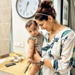 Shikha Singh Instagram - My Assistant Baker 👩‍🍳